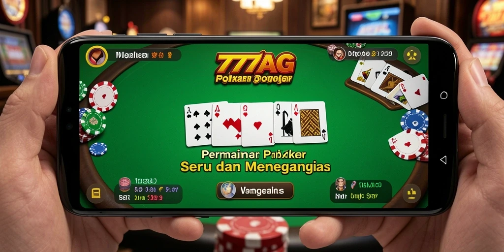 Screenshot gameplay poker di 777AG yang menegangkan