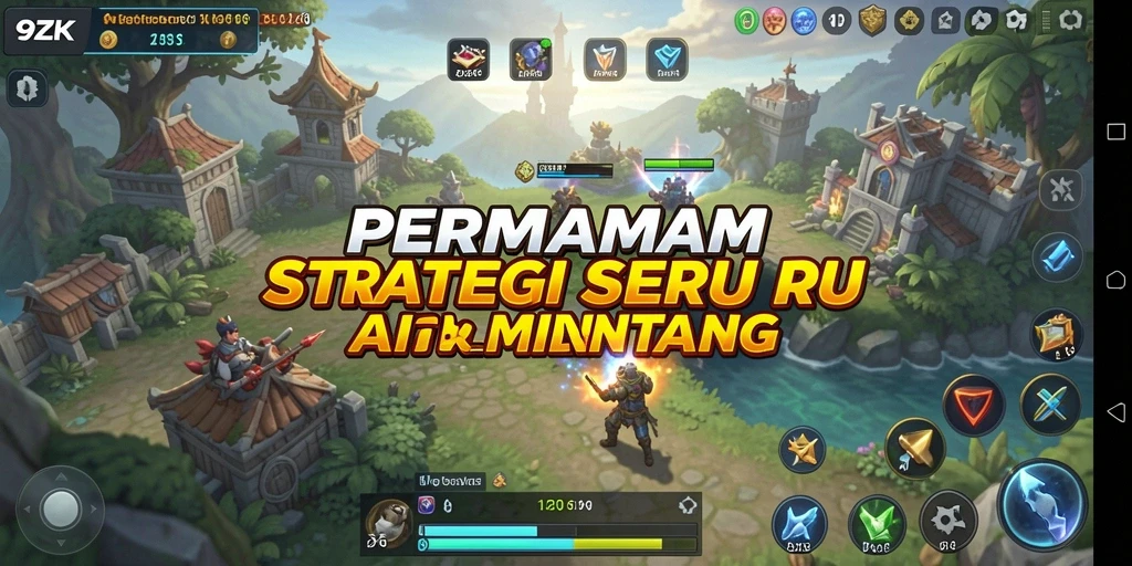 Tampilan gameplay 9ZK dengan aksi strategi seru dan misi menantang.