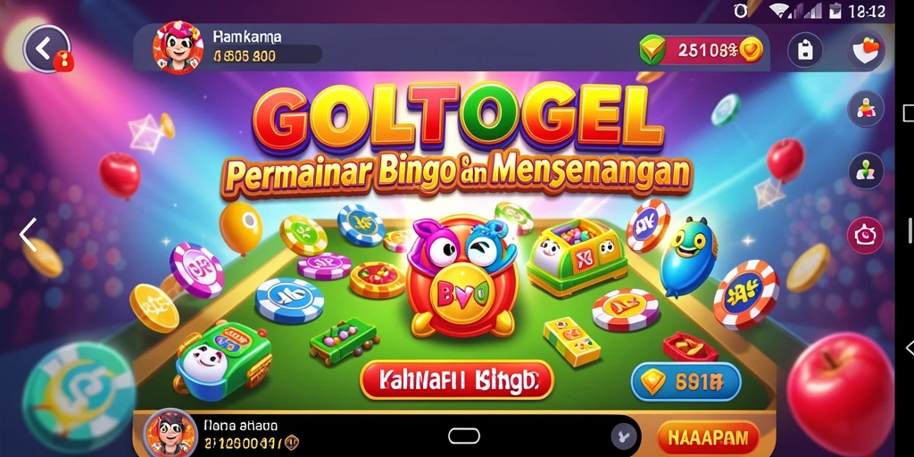 Tampilan permainan bingo GOLTOGEL yang seru dan interaktif.