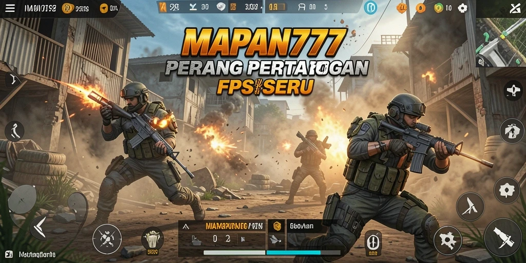 Tangkapan layar gameplay seru dari MAPAN777 yang menampilkan aksi pertempuran.