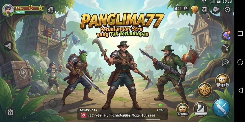Tampilan seru gameplay petualangan di PANGLIMA77.
