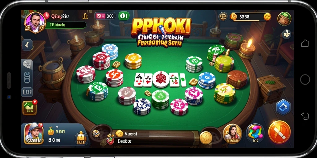 Tampilan gameplay QiuQiu yang seru di PPHOKI.