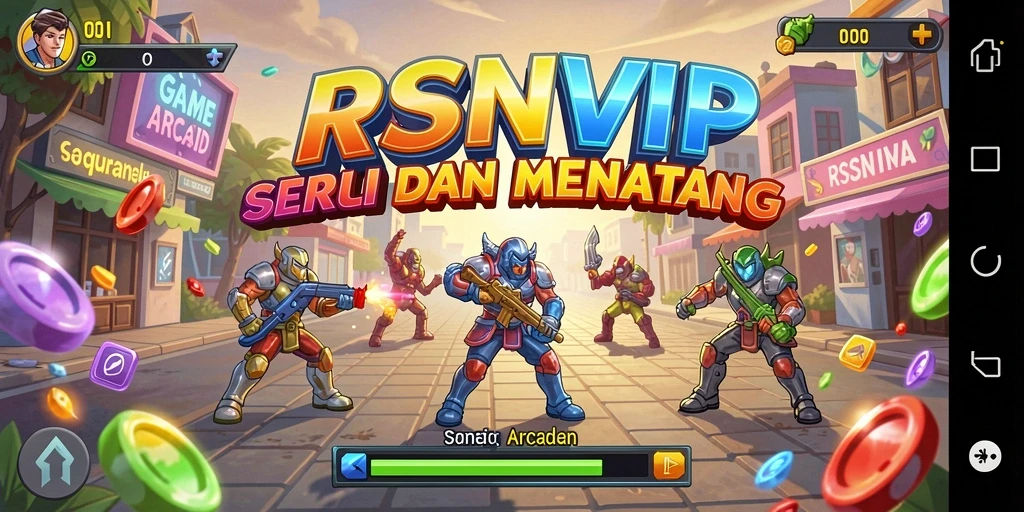 Screenshot gameplay RSNVIP yang menampilkan keseruan permainan Arcade.