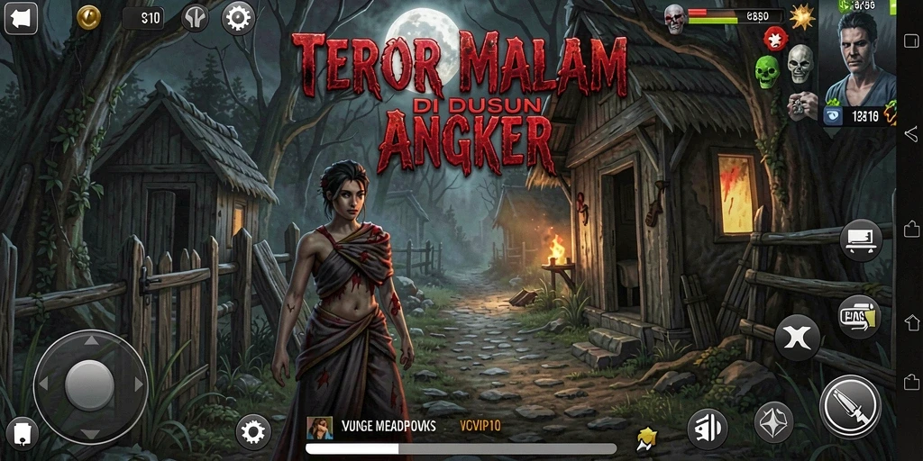 Tangkapan layar SVIP10 menampilkan suasana gameplay Horror yang mencekam.