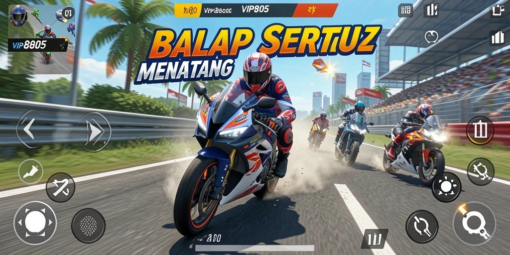 Gameplay seru balapan motor di VIP805 dengan grafis menakjubkan.